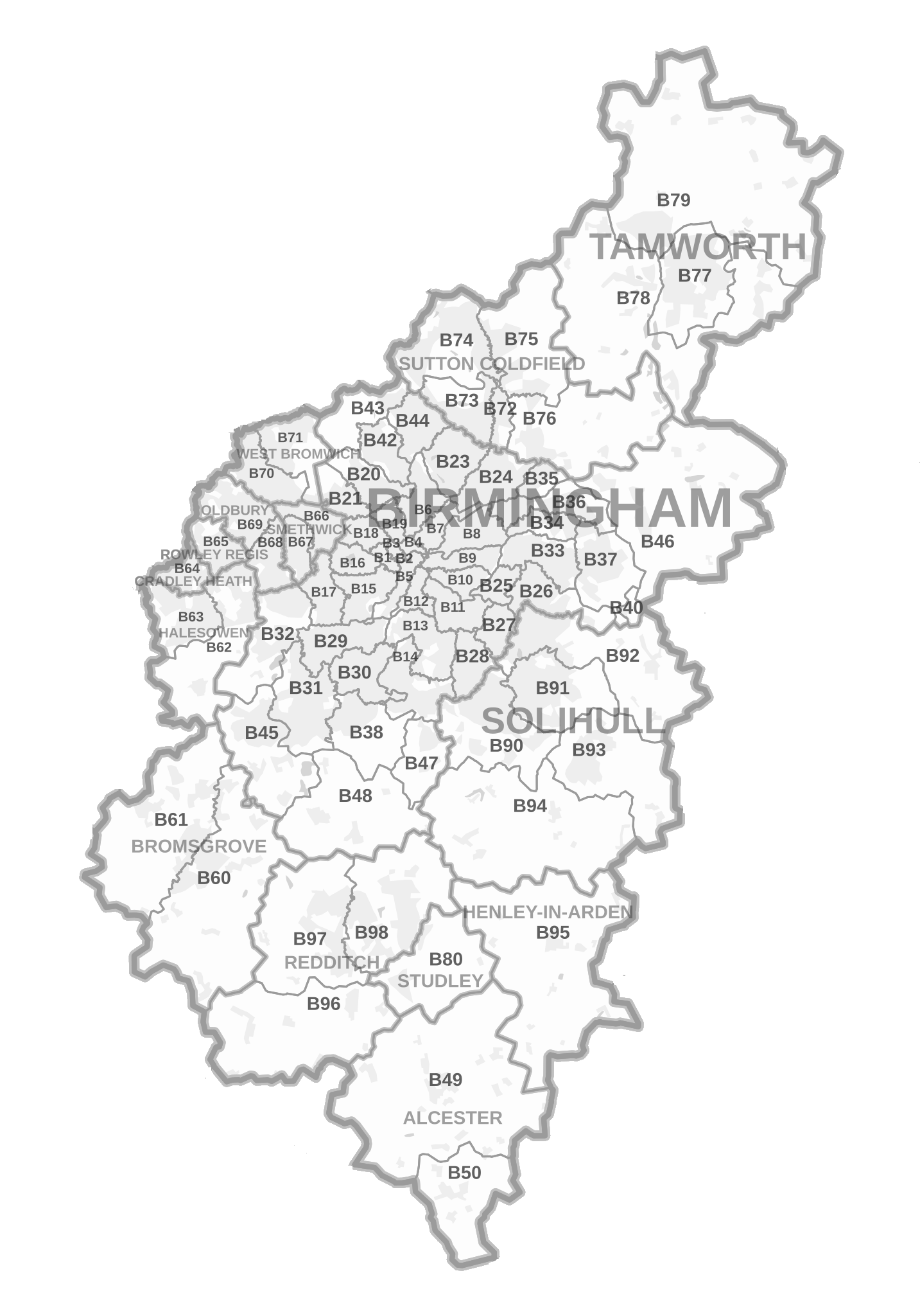 B Postcodes